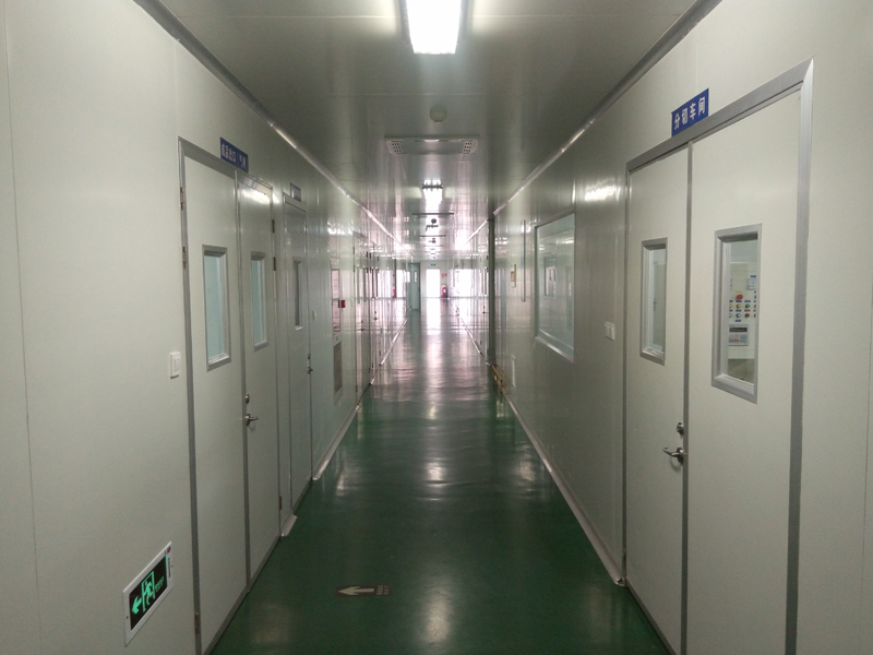 corridor of printing workshop