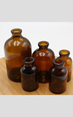 Sodium Calcium Glass Mold Pharmaceutical Bottle (Boston Bottle Type)